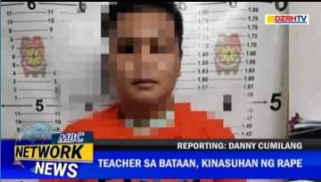Teacher charged with rape in Bataan