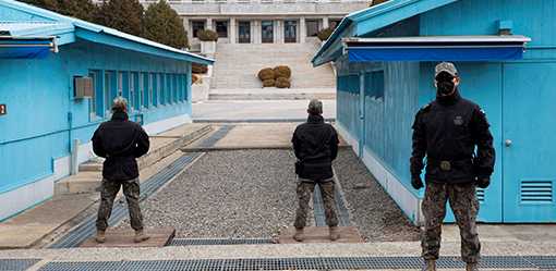 Troops on South Korean side re-arm at border village amid tensions with North