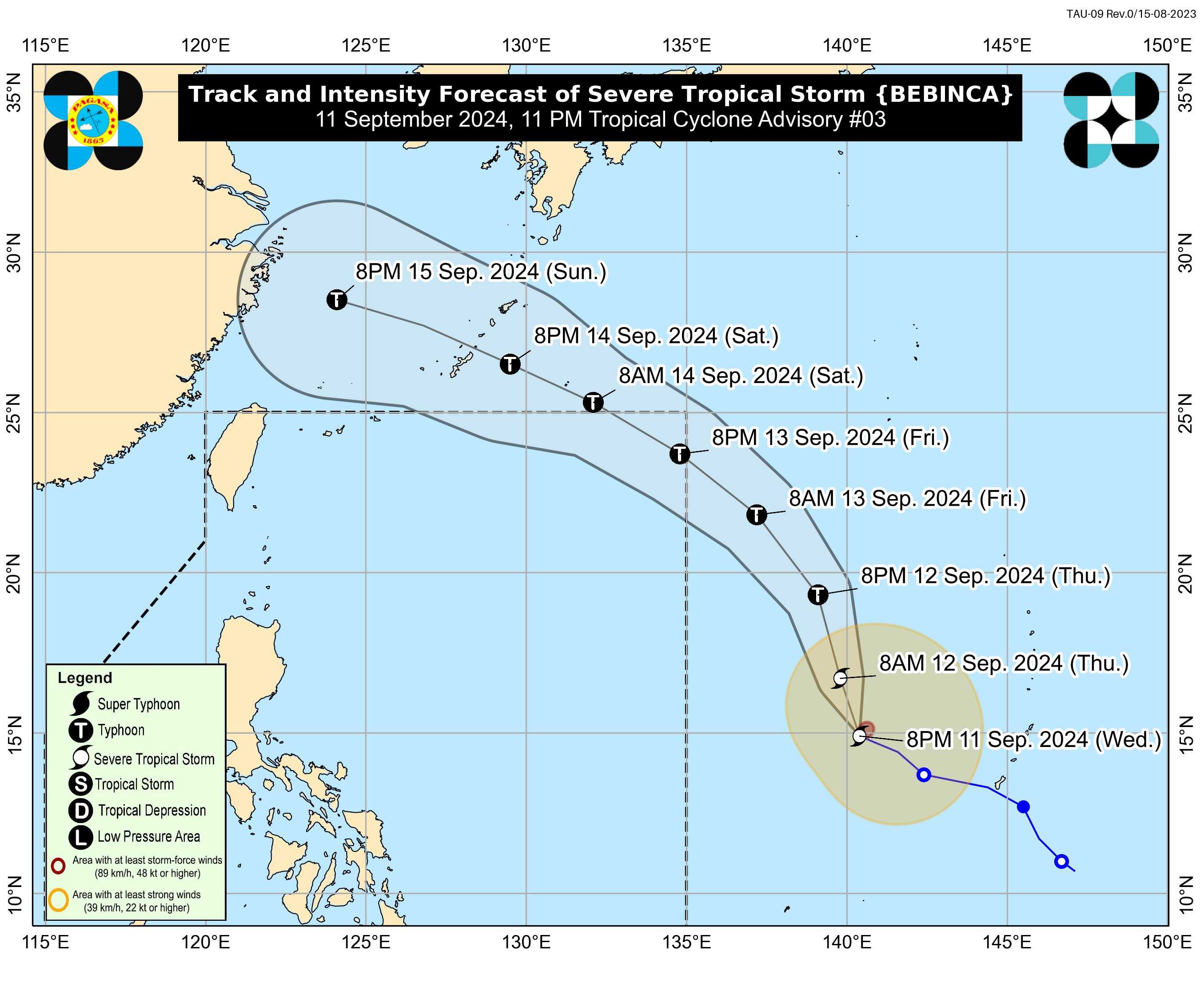 STS Bebinca trough, Habagat to bring cloudy skies, rains in several parts of PH