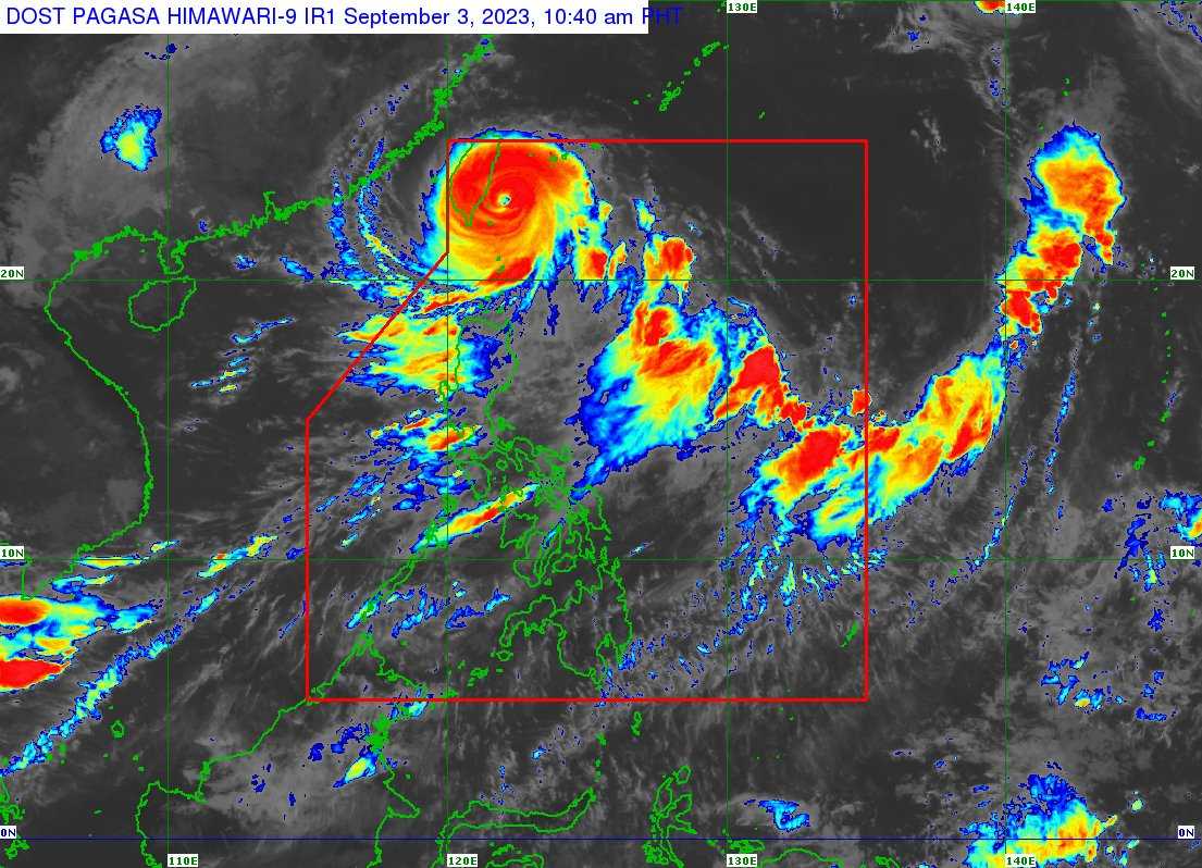 Signal No. 1 remains in Batanes, Babuyan as Hanna continuous to intensify near Taiwan