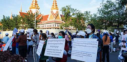 U.S. calls for the release of Cambodian labor activist