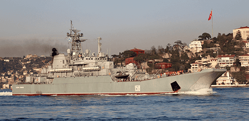 Ukraine says it sank Russian large landing warship in Black Sea