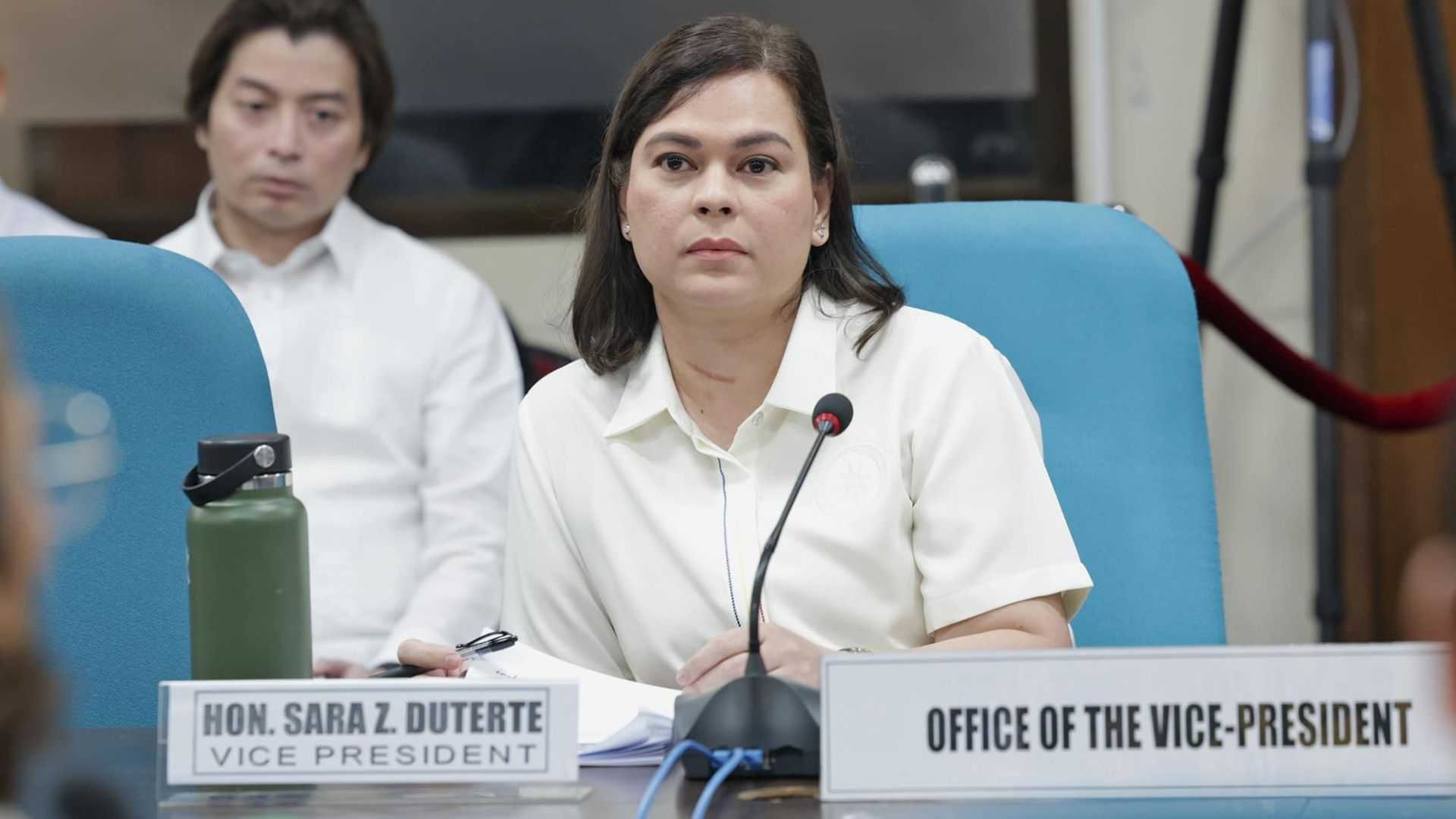 VP Sara clashes with Solons over OVP budget