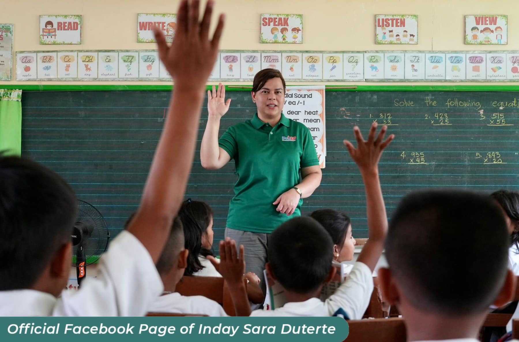 VP Sara visits 7 Masbate schools following NPA-Army encounter