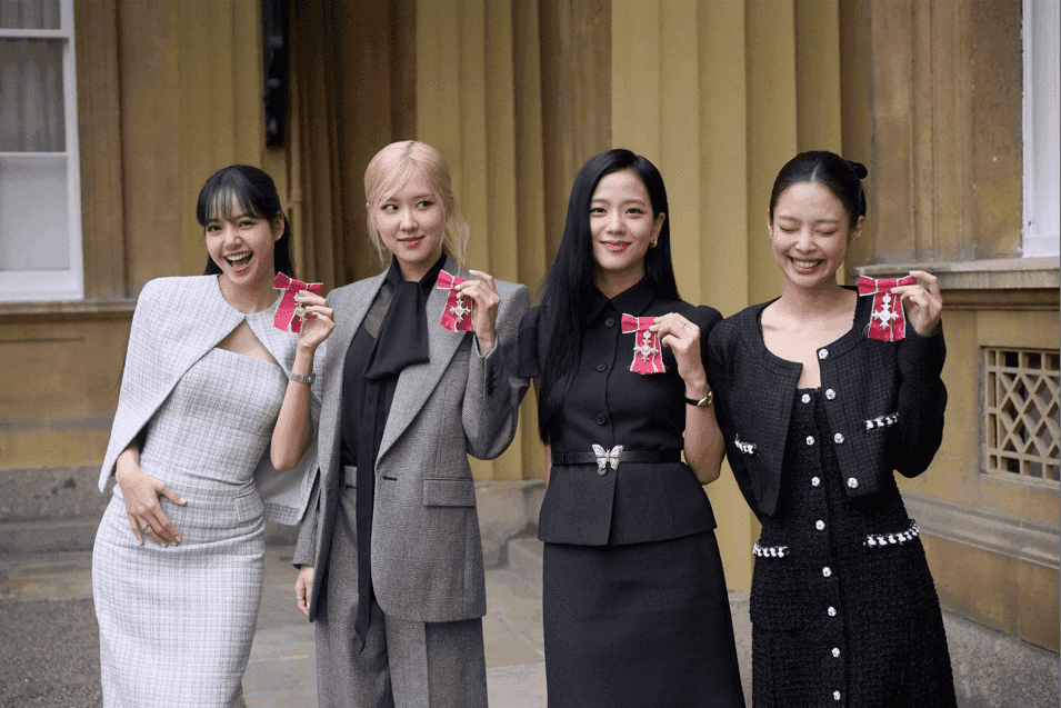 WATCH: King Charles awards Honorary MBEs to BLACKPINK