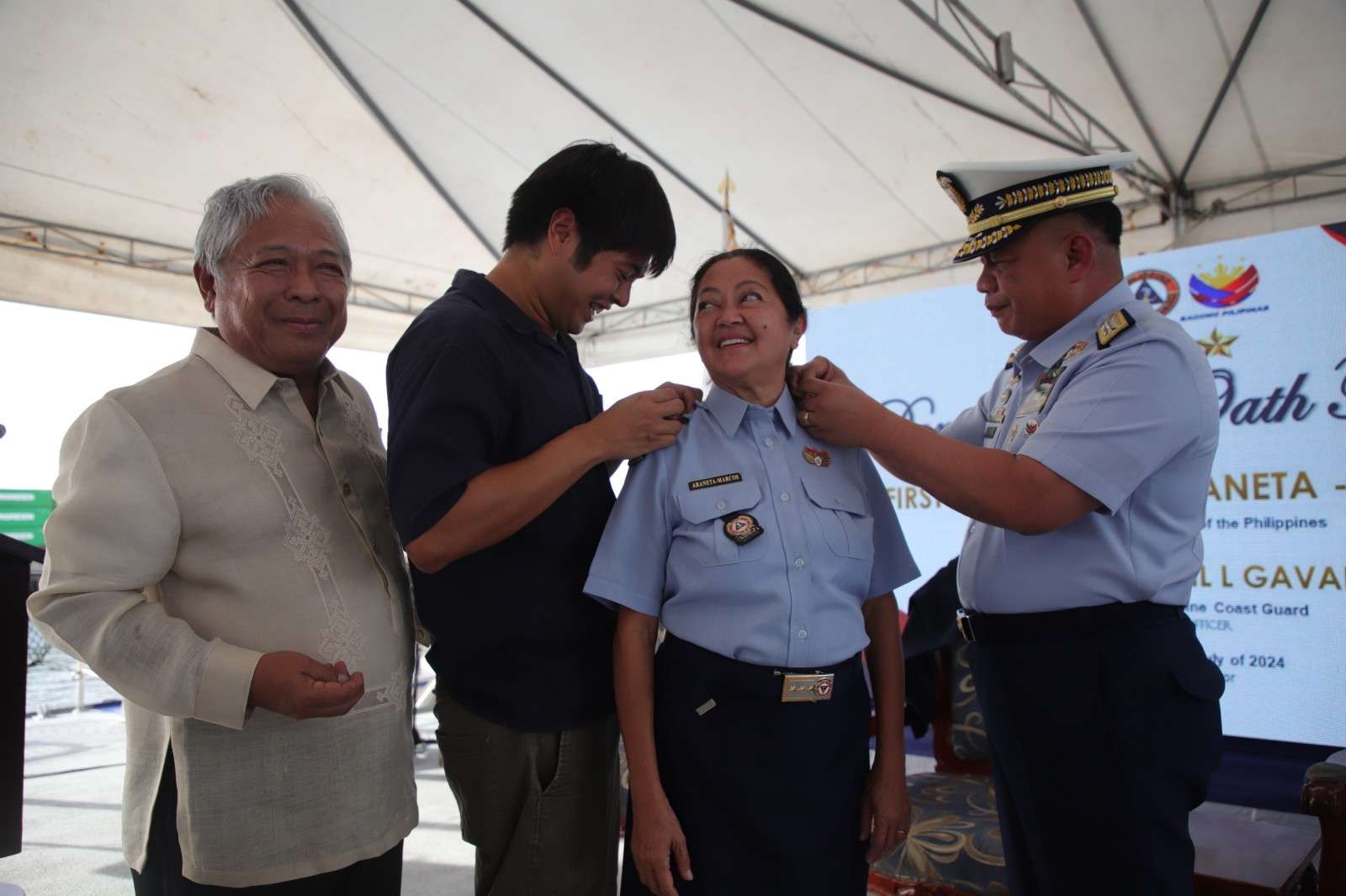 LOOK: First Lady Liza Marcos joins PCG Auxiliary