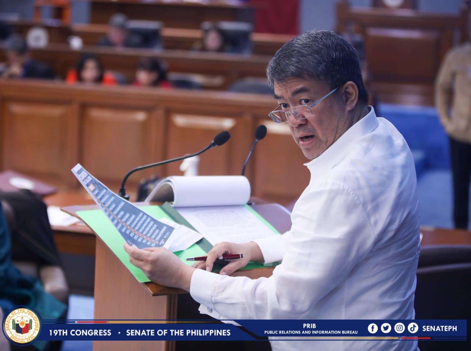 Pimentel questions 'bloated' unprogrammed appropriations for 2024 national budget