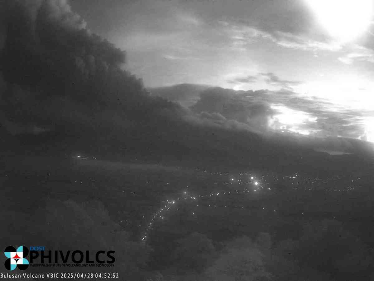 Bulusan Volcano raised to alert level 1 'low-level unrest' as phreatic eruption occurs — Philvolcs