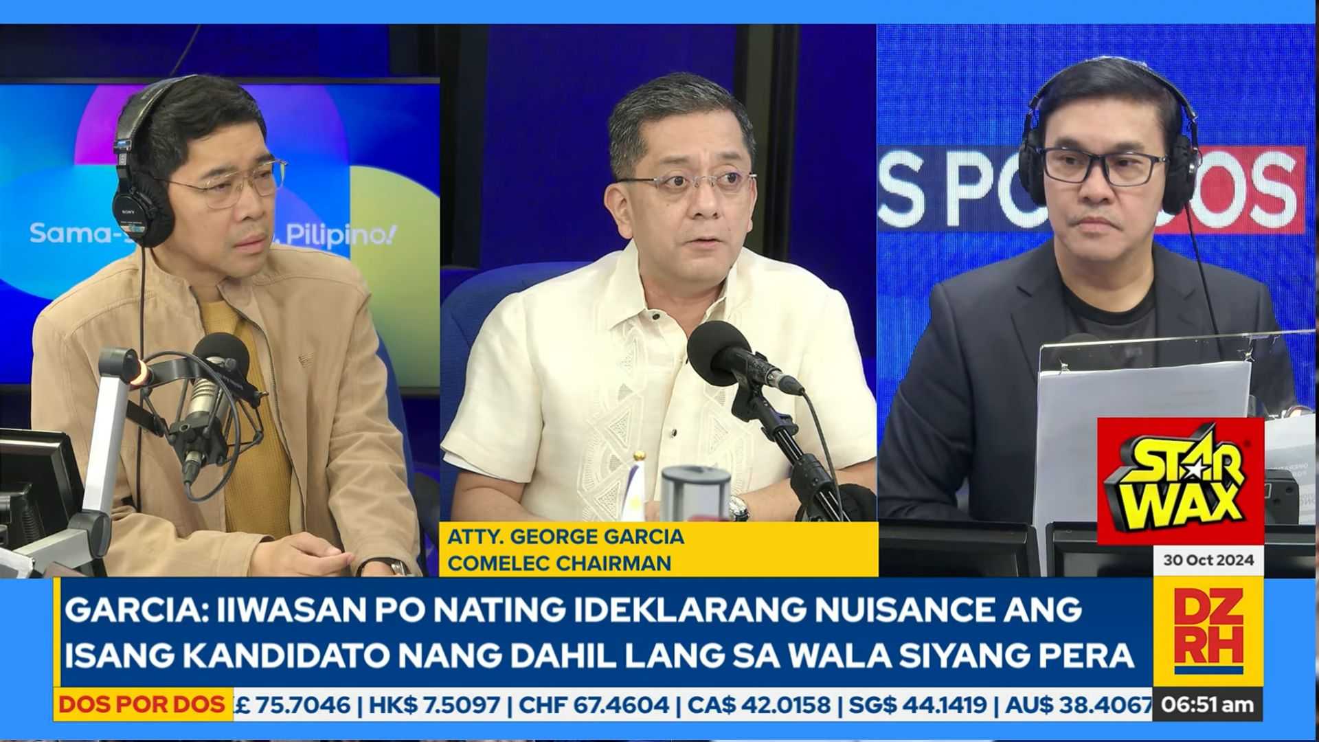 COMELEC Chairman Garcia: COCs now available online for public viewing