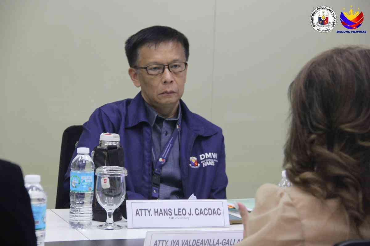 PBBM appoints Hans Leo Cacdac as DMW Secretary