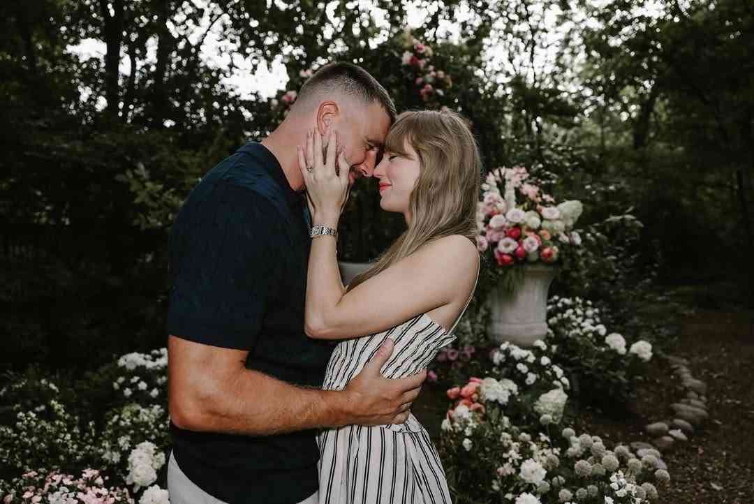 Taylor Swift and Travis Kelce announce engagement after two-year romance