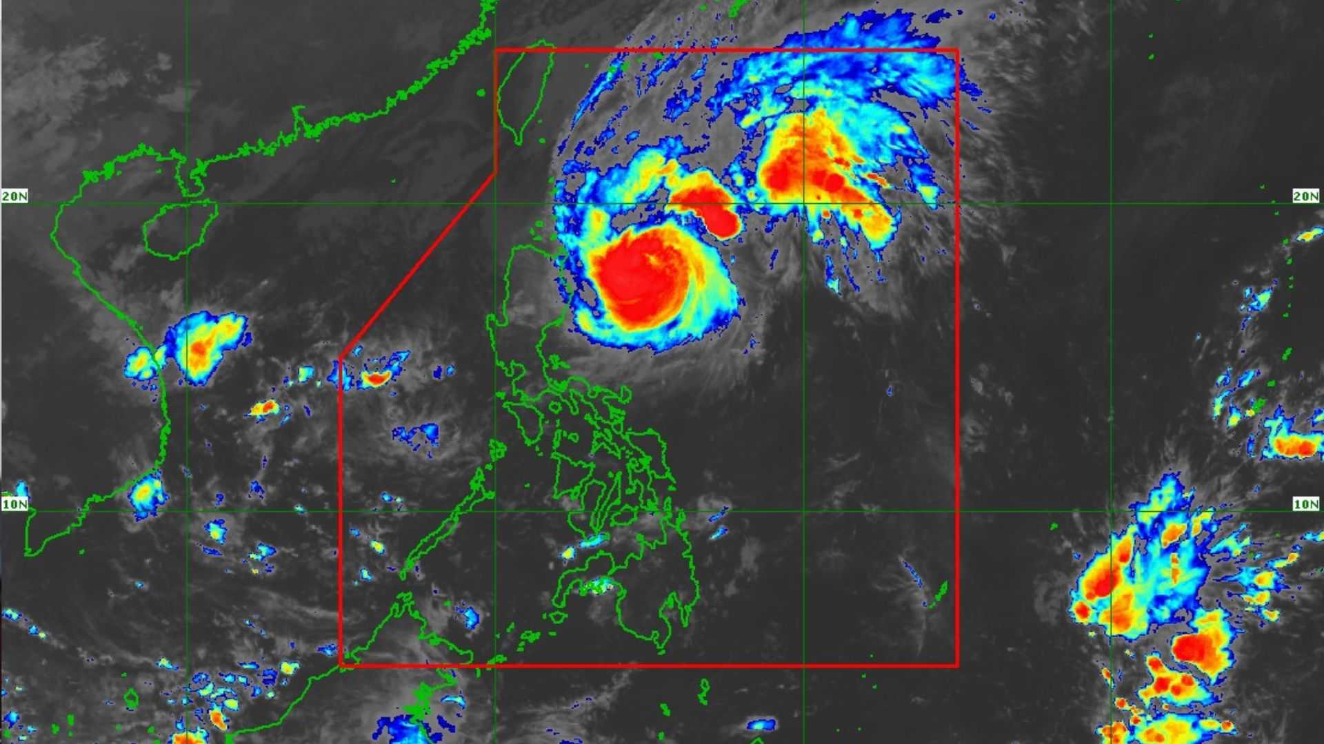 Typhoon Marce slows down as it moves westward over east of northern Luzon