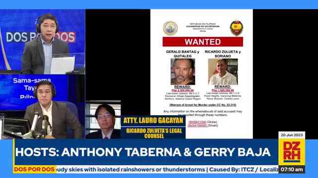 'They are not hiding' says camp of Bantag, Zulueta