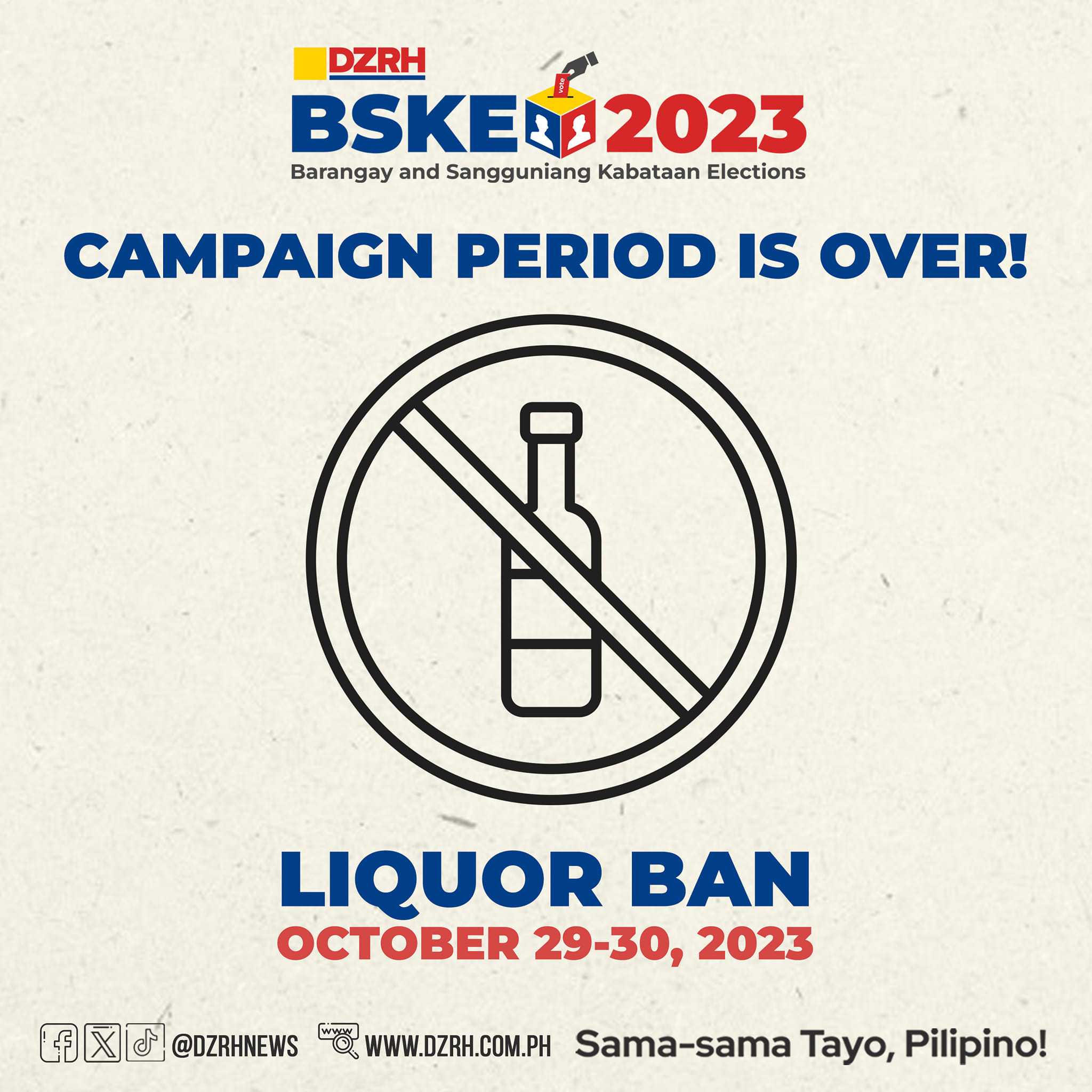 2-day nationwide election ban starts today