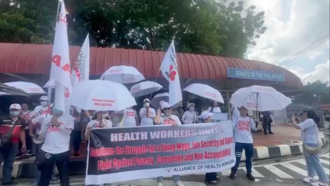 Health workers, advocates gather at the Senate to condemn corruption, ‘chronic underfunding’ for health sector