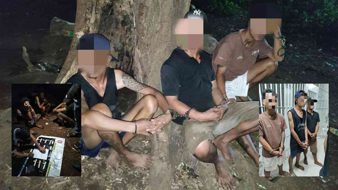 Drug session under a tree ends in arrest of three in Bataan