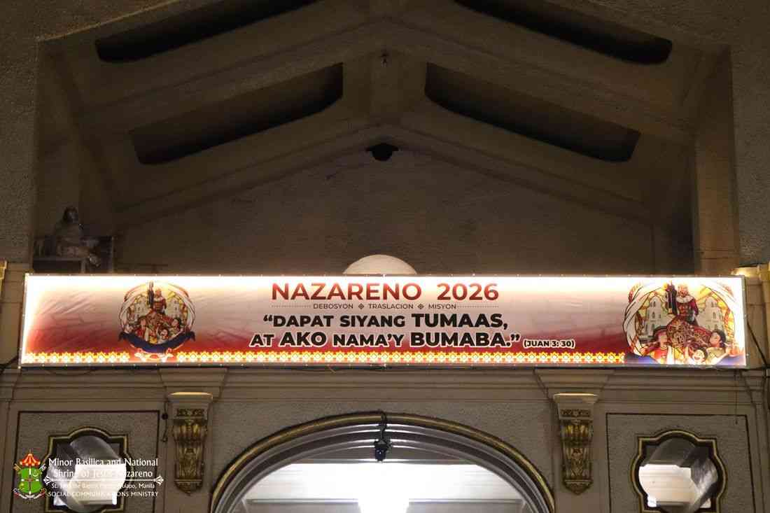 “Dapat Siyang Tumaas, at Ako Nama’y Bumaba”: Nazareno 2026 Feast logo and official theme unveiled