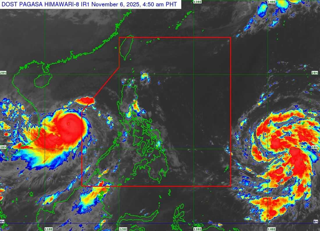 Typhoon Tino strengthens over West Philippine Sea, moves toward Vietnam