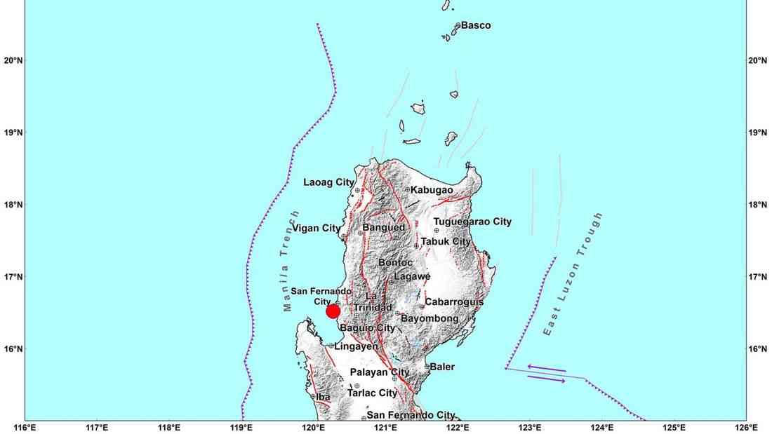 Magnitude 4.8 earthquake jolts Bauang, La Union