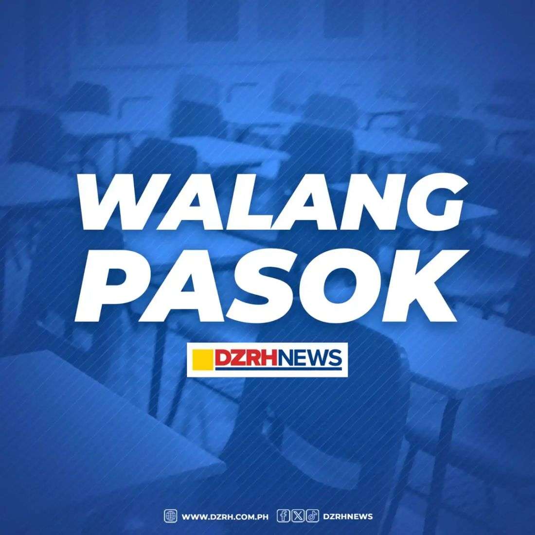 #WalangPasok: Classes suspended in several areas due to Tropical Storm #VerbenaPH
