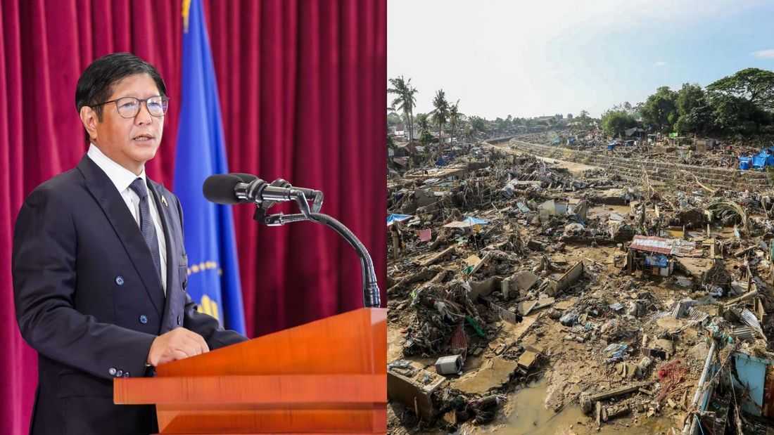 Marcos orders year-long state of national calamity after typhoon Tino devastation