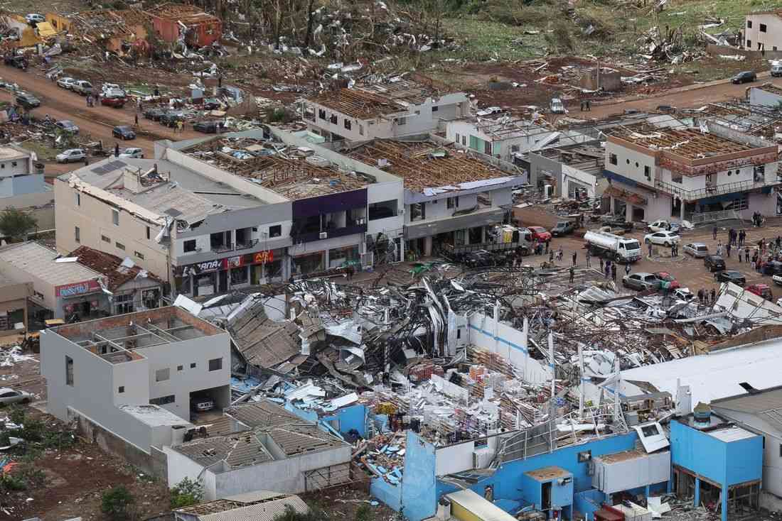 Tornado in southern Brazil kills six, injures hundreds