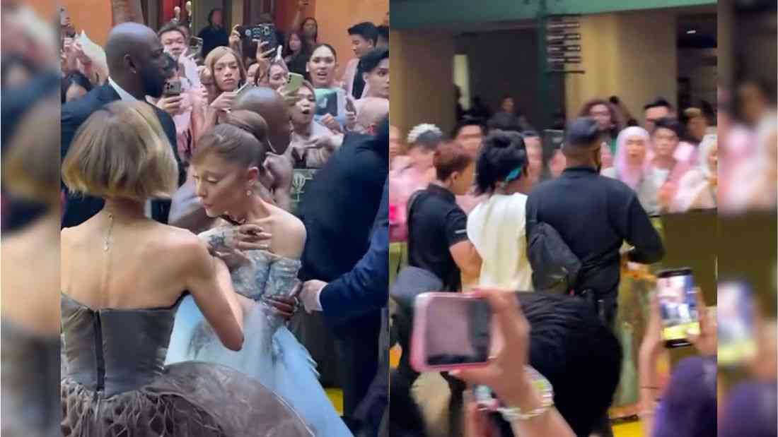 Fan charges at Ariana Grande at ‘Wicked: For Good’ premiere