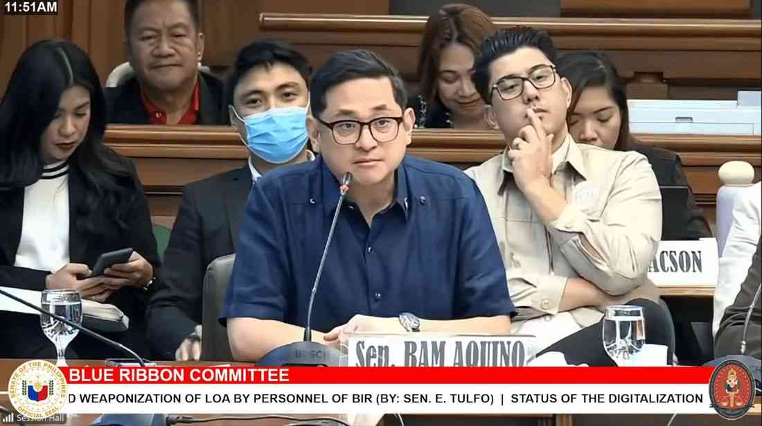 Sen. Bam links alleged fake LOAs to BIR officials as Metro Manila records most issuances