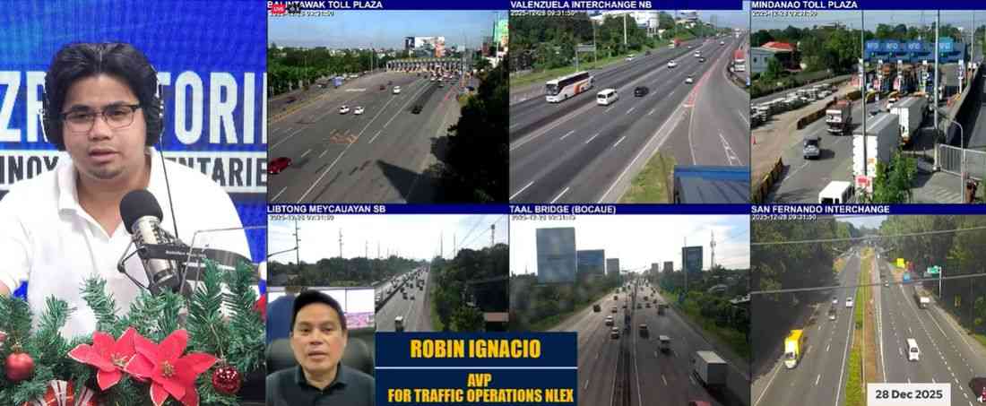 NLEX sees a gradual rise in traffic volume as holiday travel continues