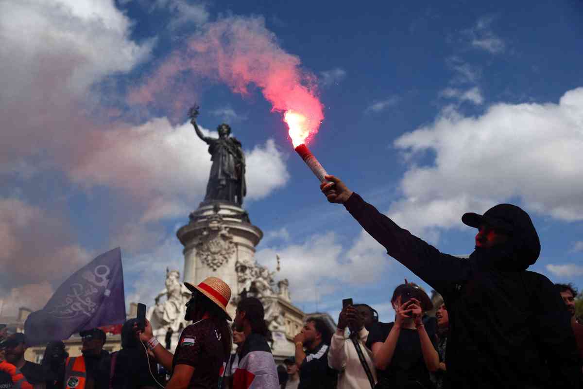 'Block Everything' protests sweep across France, scores arrested