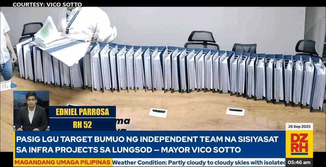Mayor Vico Sotto pushes for independent audit of Pasig infrastructure projects