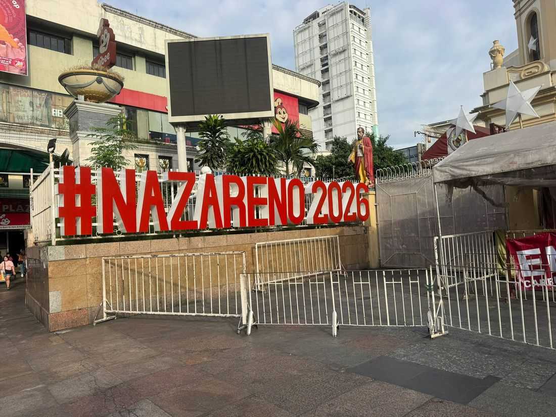 Jesus Nazarene image brought to Quirino Grandstand ahead of Traslacion 2026