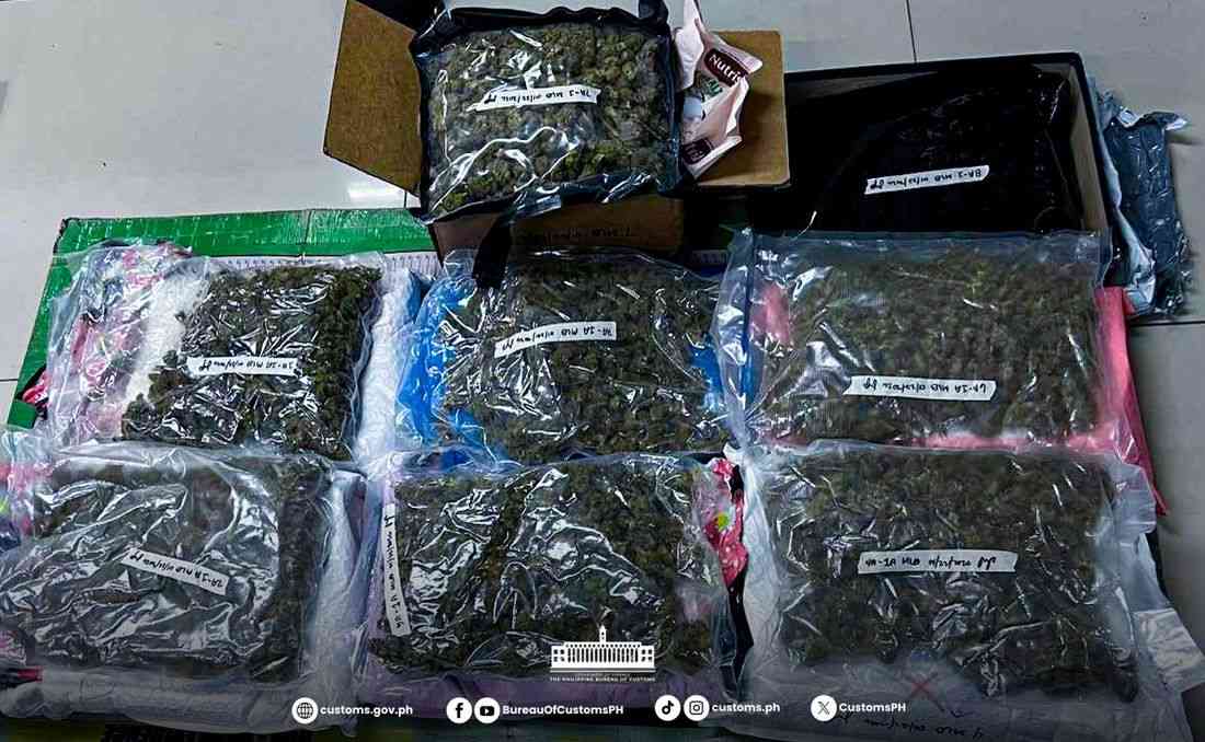 BOC-NAIA seizes ₱3.7-M worth of illegal drugs in eight inbound parcels