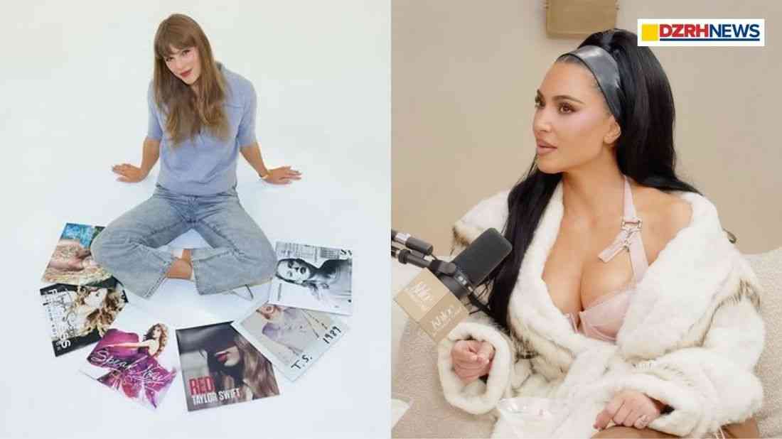 Kim Kardashian admits to listening to Taylor Swift songs