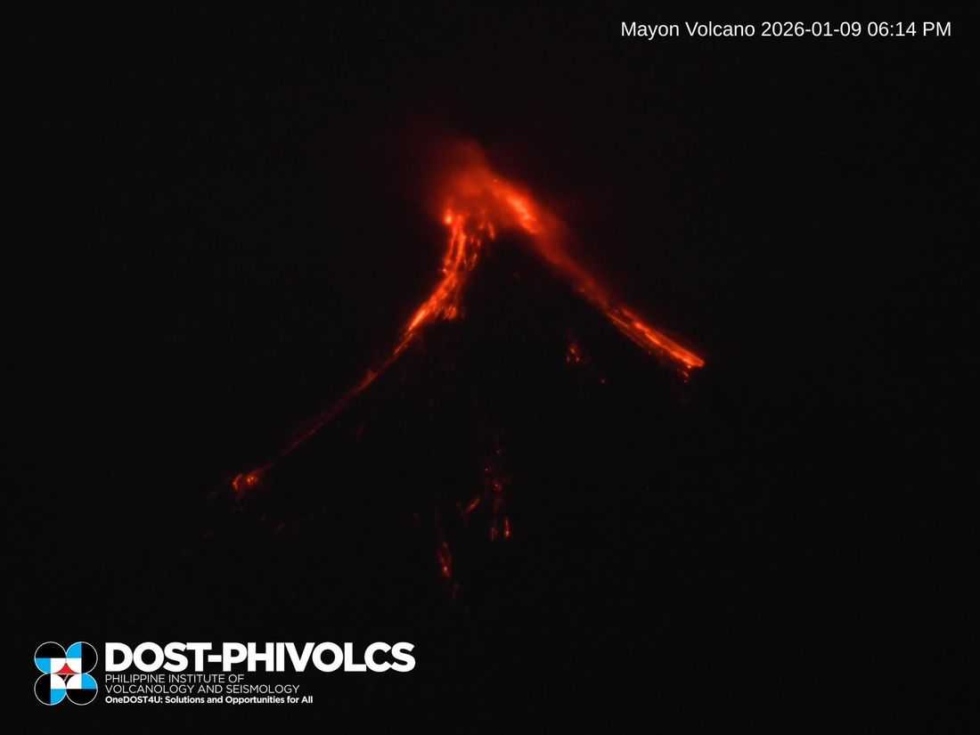 Mayon Volcano records 256 rockfalls, PDCs in 24 hours