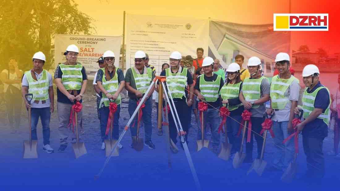 BFAR distributes livelihood aid, breaks ground for salt warehouse in Paombong, Bulacan