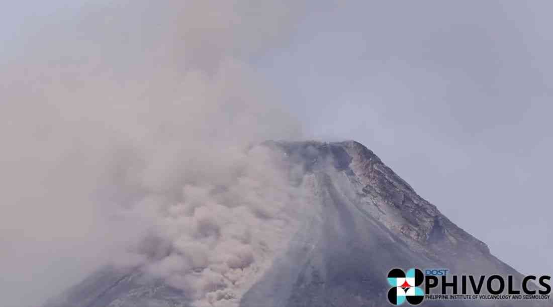 207 rockfall events, 27 PDCs recorded at Mayon Volcano — PHIVOLCS