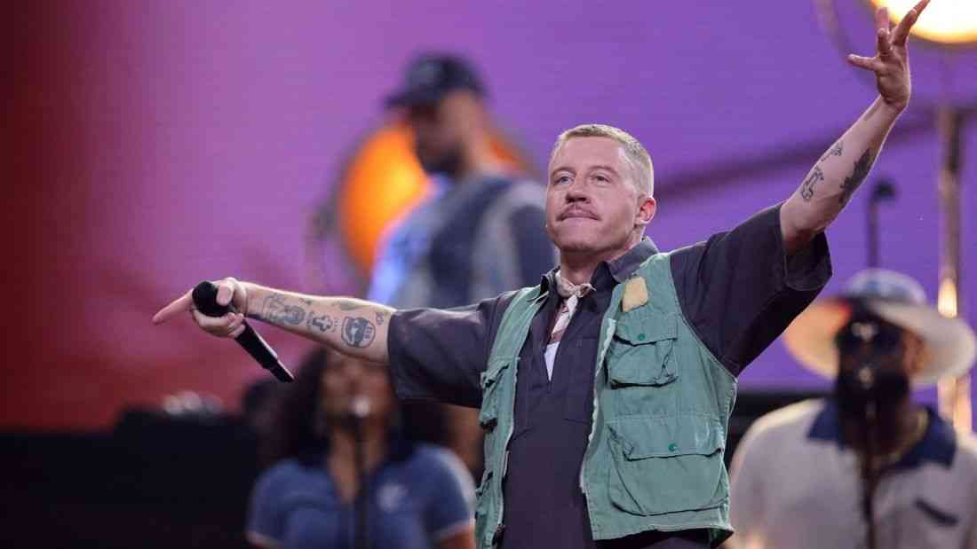 Macklemore vows to fight until 'last breath' at opening of 'Free Palestine' tour
