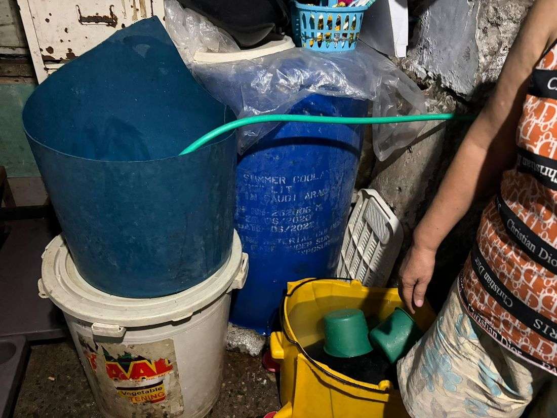 Tondo residents stockpile water amid Super El Niño threat