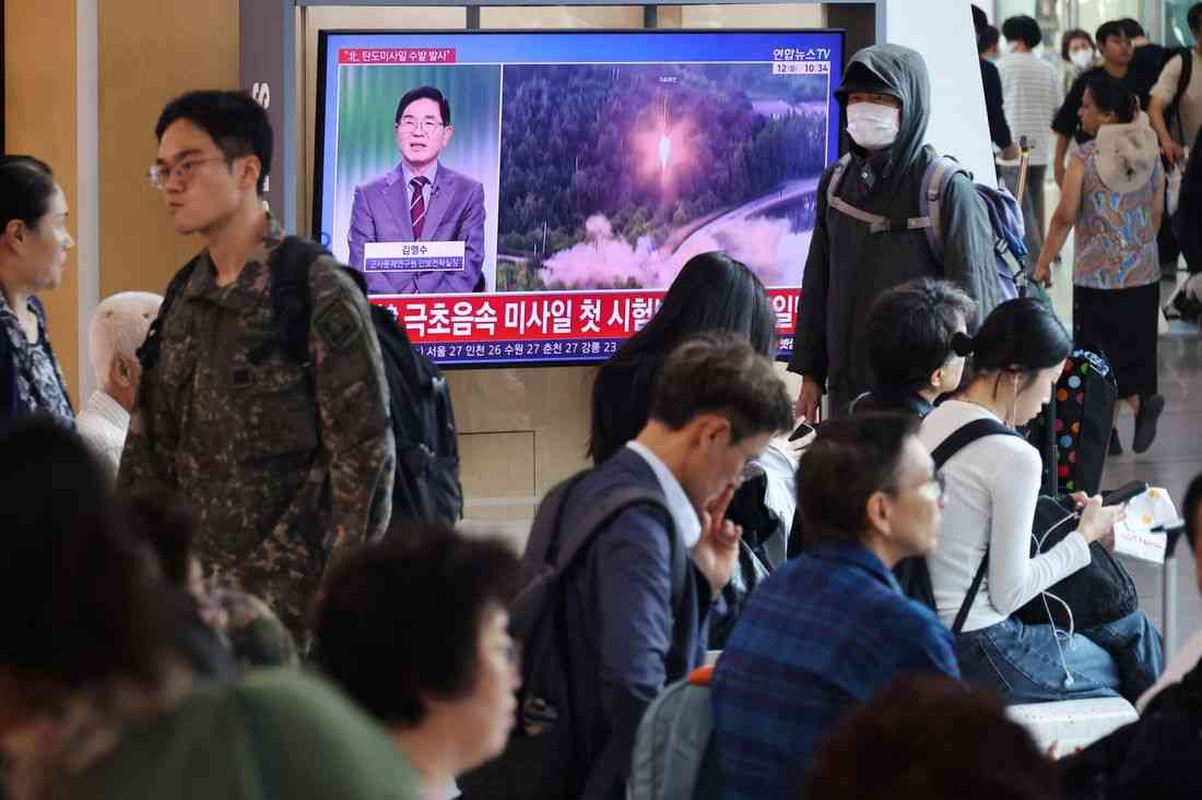 North Korea test-fires tactical ballistic missile, KCNA says
