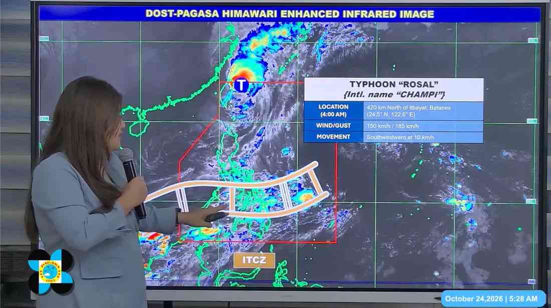 Typhoon Rosal weakens as it moves away from PAR