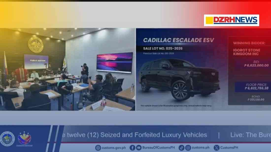 Three of 12 seized luxury vehicles sold at public auction — BOC