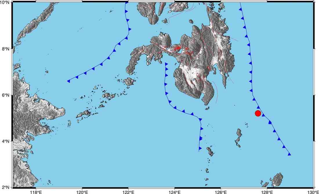 Magnitude 5.8 tremor hits waters near Davao Occidental