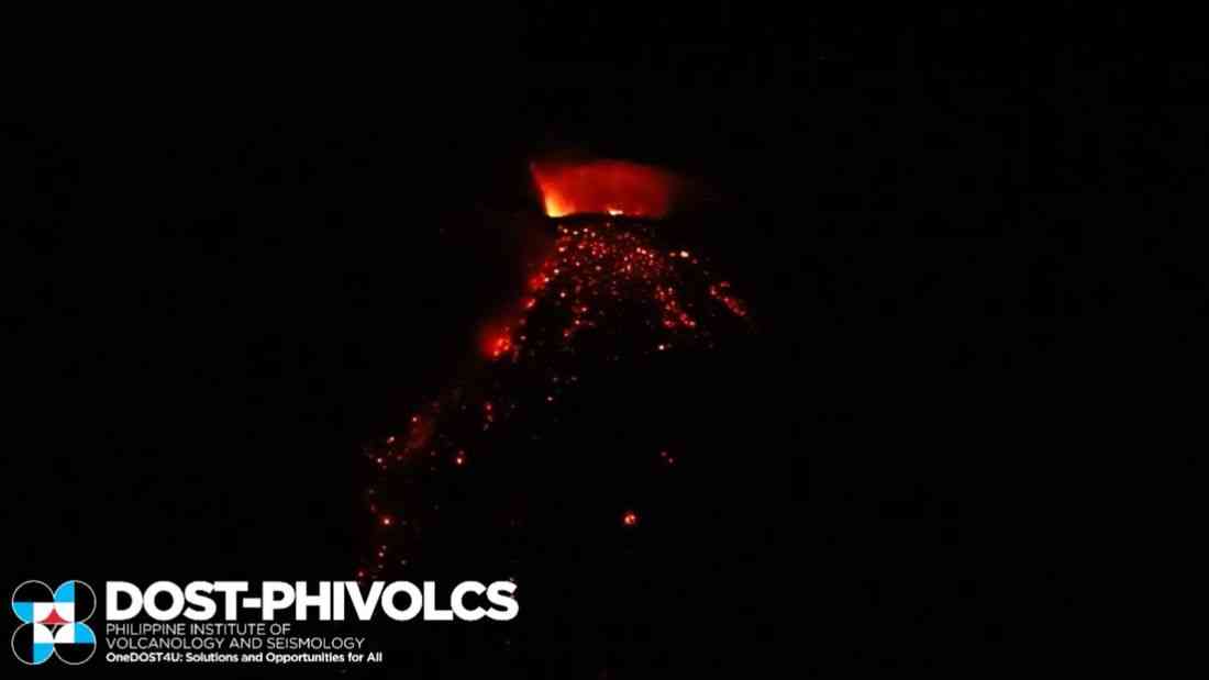 High volcanic activity continues at Mayon, alert level 3 remains