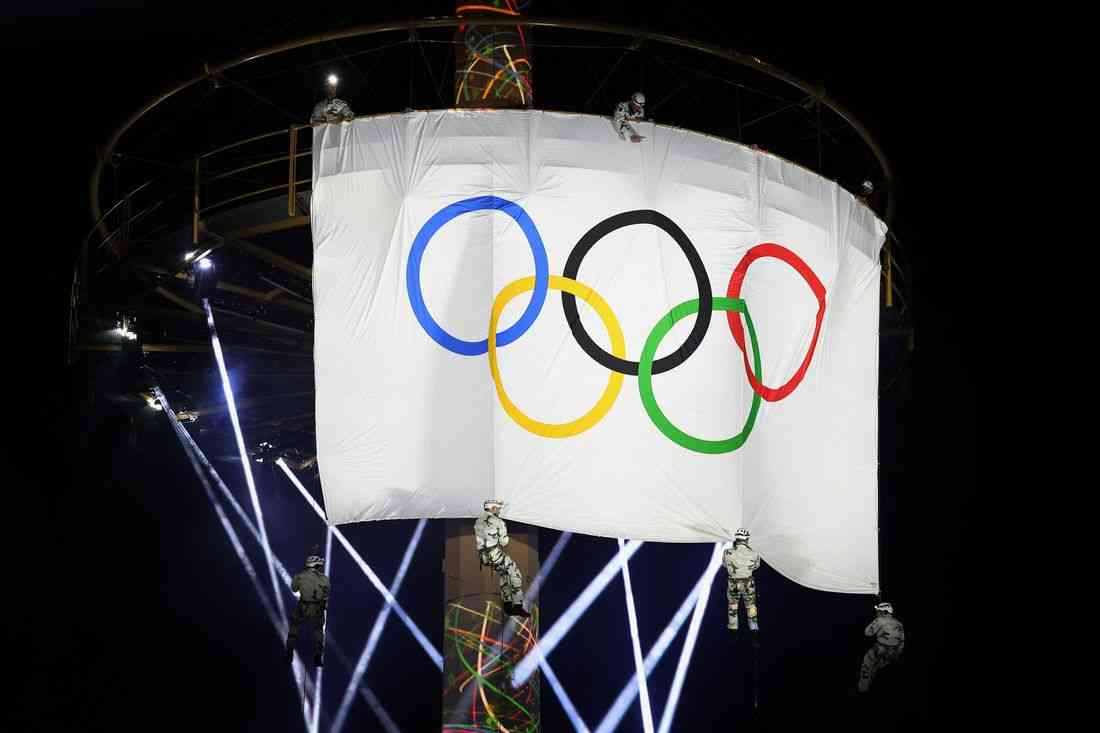 Olympics-France welcomes Olympic flag as 2030 Winter Games loom