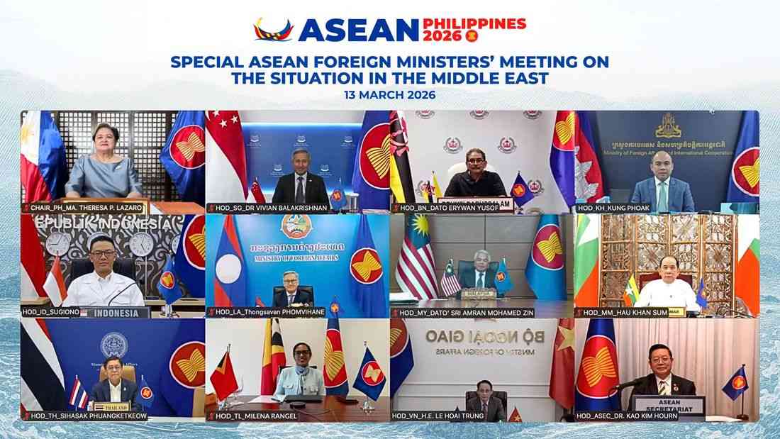 ASEAN pushes for cooperation to address impact of Middle East crisis in the region