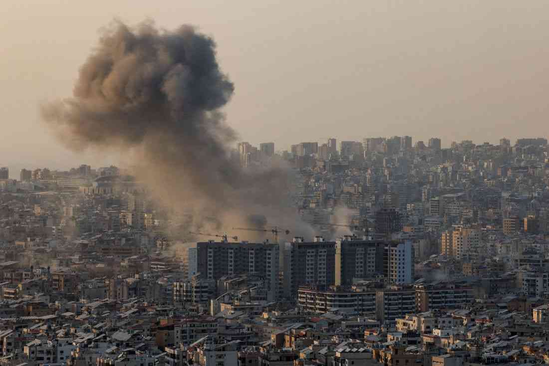 Israeli military says it is striking Hezbollah targets in Beirut