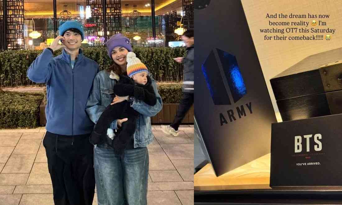 'Nasagot mga prayers ko': Megan Young flies to Seoul with husband, son to watch BTS comeback