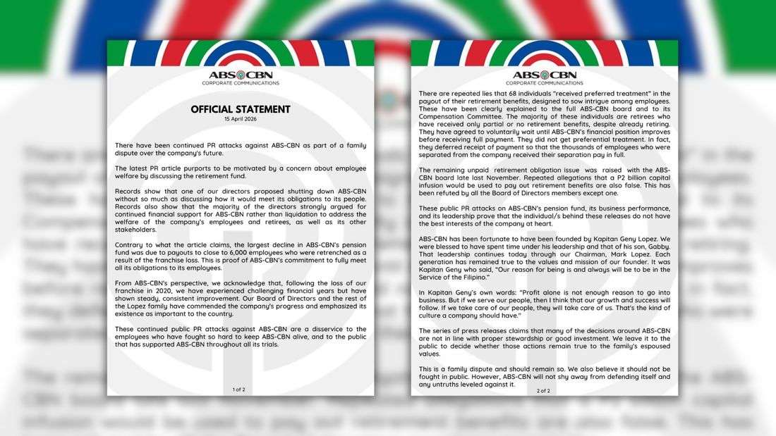 ABS-CBN defends record, rejects liquidation narrative