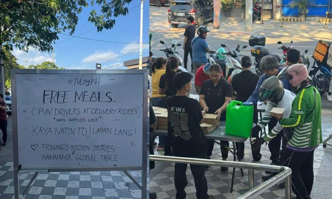 Restaurant in Marikina gives free meals to PUV drivers, delivery riders amid fuel crisis